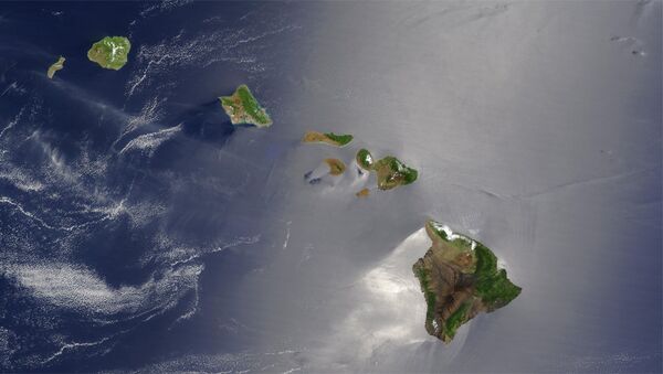 Havajska ostvra snimljena iz satelita - Sputnik Srbija