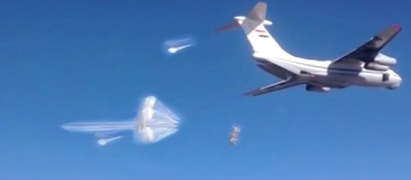 Iljušin Il-76 u akciji isporuke humanitarne pomoći Siriji - Sputnik Srbija