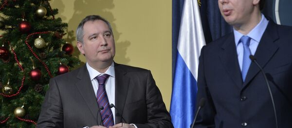 Dmitrij Rogozin i Aleksandar Vučić - Sputnik Srbija
