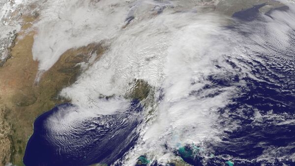 Satelitski snimak snežne oluje koja je zahvatila istočnu obalu SAD - Sputnik Srbija