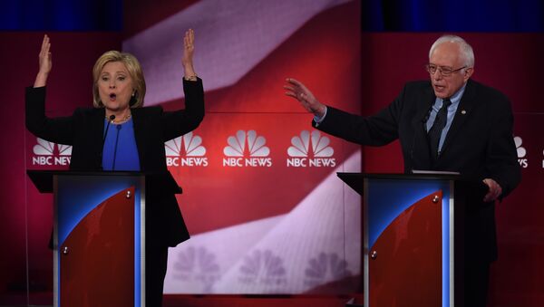 Hilari Klinton i Berni Sanders u trci za predsedničku kandidaturu. - Sputnik Srbija