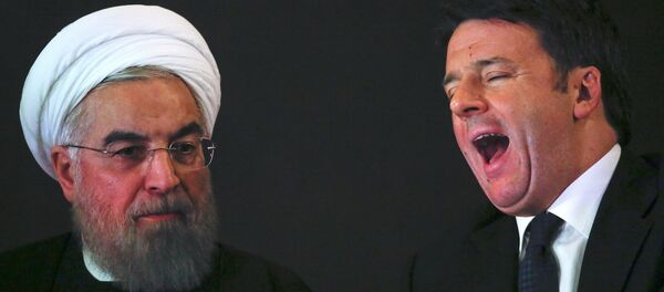 Председник Ирана Хасан Рохани и италијански премијер Матео Ренци - Sputnik Србија