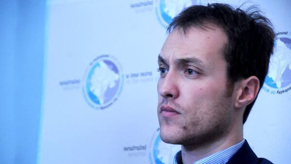 Izrvšni direktor Pokreta za neutralnost i novinar Marko Milačić - Sputnik Srbija