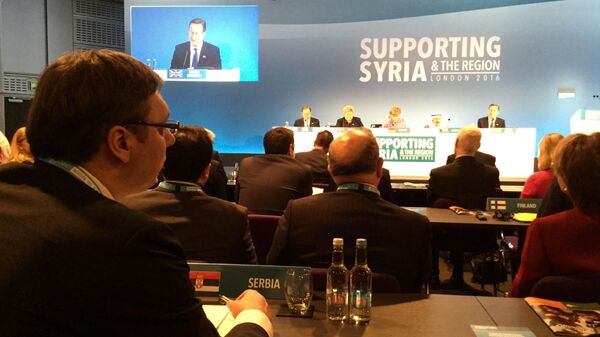 Aleksandar Vučić na donatorskoj konferenciji posvećenoj Siriji u Londonu. - Sputnik Srbija