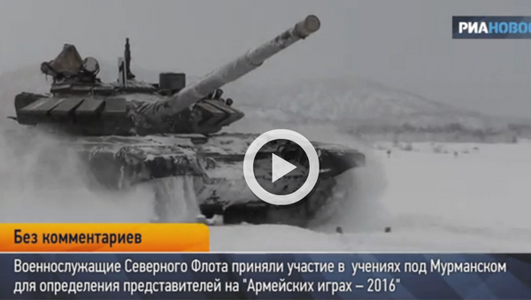 Тенк Т-72 маневар на снегу - Sputnik Србија