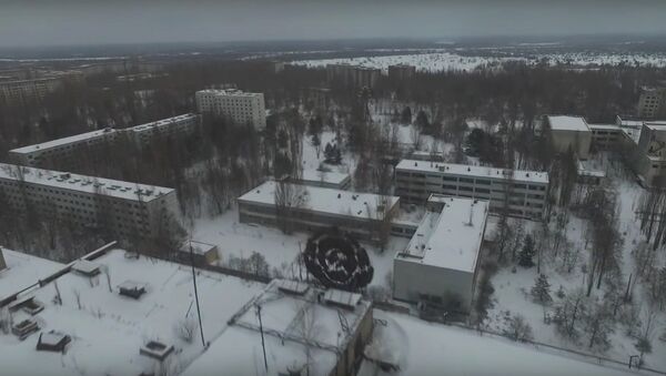 Drone Footage Of Pripyat In The Snow - Chernobyl January 2016 - Sputnik Srbija