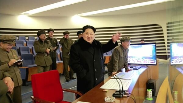 Ким Џонг Ун са својим генералима - Sputnik Србија