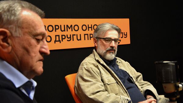 Advokat Branislav Tapušković i profesor Branko Rakić - Sputnik Srbija