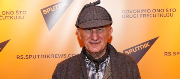 Matija Bećković na proslavi Sputnjikovog rođendana Matija Bećković na proslavi Sputnjikovog rođendana - Sputnik Srbija