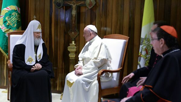 Susret patrijarha moskovskog i cele Rusije Kirila i rimskog pape Franje u Havani - Sputnik Srbija