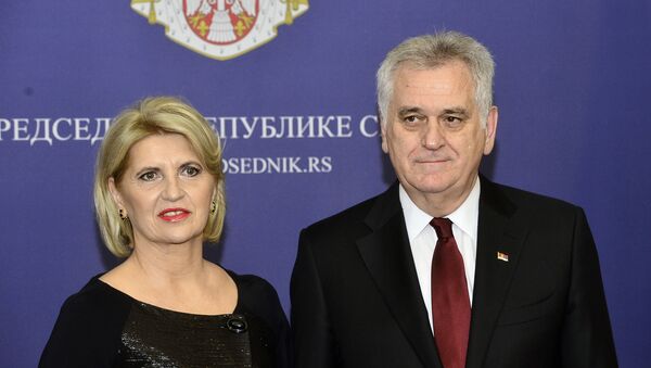 Predsednik Srbije Tomislav Nikolić i njegova supruga Dragica - Sputnik Srbija