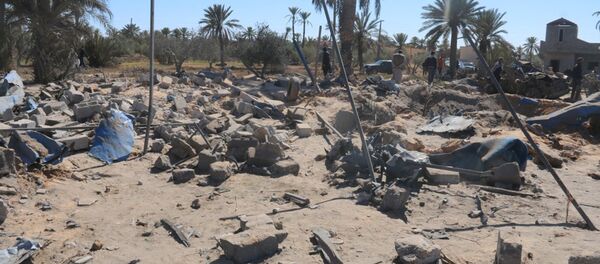 Место напада америчких авиона на камп ДАЕШ-а у Сабарти, Либија. - Sputnik Србија