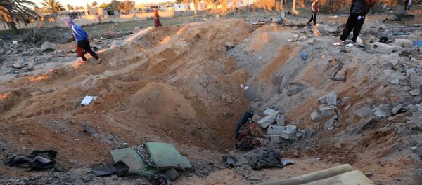 Mesto napada američkih aviona na kamp DAEŠ-a u Sabarti, Libija. Mesto napada američkih aviona na kamp DAEŠ-a u Sabarti, Libija. - Sputnik Srbija