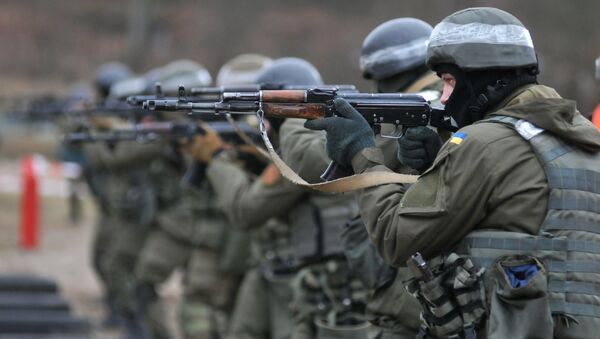 Vojnici Nacionalne garde Ukrajine  - Sputnik Srbija