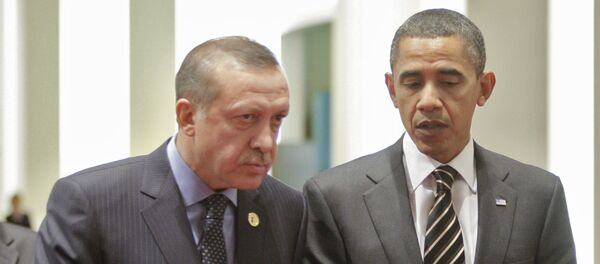 Председник Турске Реџеп Тајип Ердоган и председник САД Барак Обама - Sputnik Србија