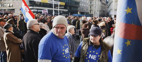 Ултра десничари из Хрватске, илустрација Ултра десничари из Хрватске, илустрација - Sputnik Србија