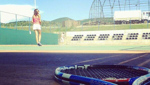 Marija Đorđević na teniskom terenu - Sputnik Srbija