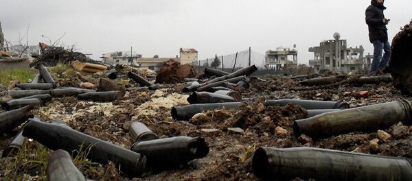 Бојно поље у провинцији Дара након сукоба владиних снага и наоружане опозиције - Sputnik Србија