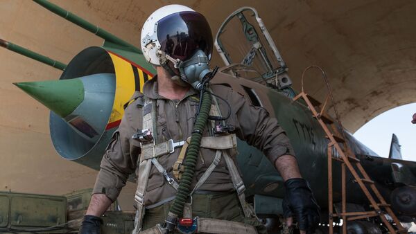 Sirijska vazduhoplovne snage u vojnoj bazi u provinciji Homs - Sputnik Srbija