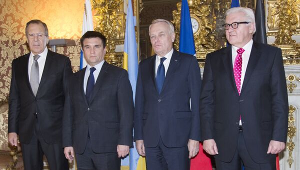 Normandijska četvorka u Parizu, šefovi diplomatija Rusije, Ukrajine, Francuske i Nemačke - Sputnik Srbija