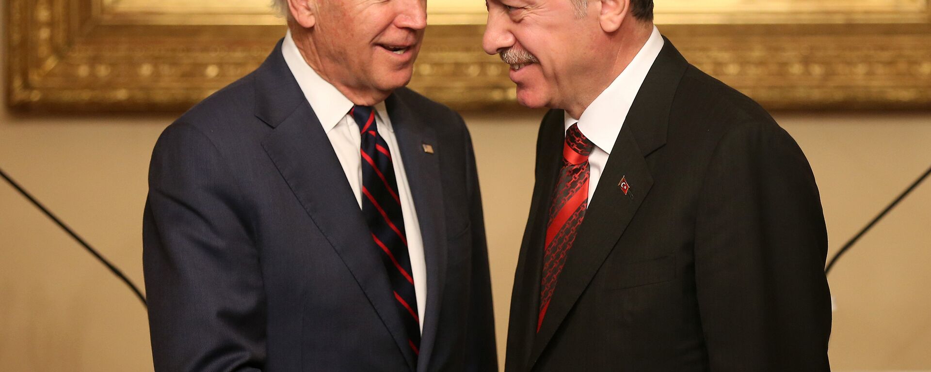Потпредседник САД Џо Бајден и турски председник Реџеп Тајип Ердоган - Sputnik Србија, 1920, 31.10.2021
