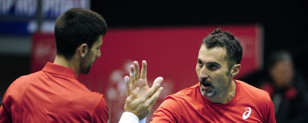 Novak Đoković i Nenad Zimonjić u Dejvis kupu Novak Đoković i Nenad Zimonjić u Dejvis kupu - Sputnik Srbija