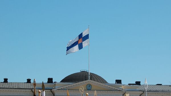 Finska zastava u Helsinkiju, Finska - Sputnik Srbija