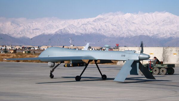 Дрон, беспилотна летелица у америчкој бази Баграм у Авганистану - Sputnik Србија