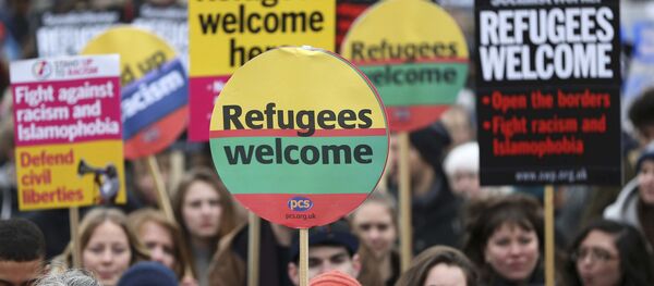 Протест у Лондону против споразума ЕУ и Турске - Sputnik Србија