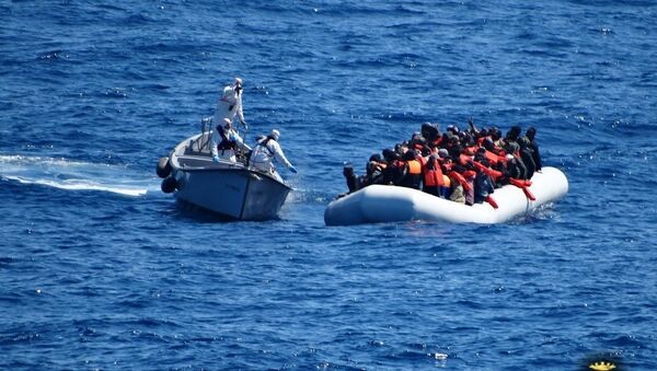 Мигранти у Средоземном мору - Sputnik Србија