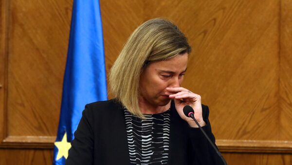 Висока представница ЕУ за спољну политику и безбедност Федерика Могерини се расплакала после терористичког напада у Бриселу - Sputnik Србија