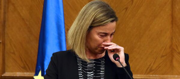 Висока представница ЕУ за спољну политику и безбедност Федерика Могерини се расплакала после терористичког напада у Бриселу - Sputnik Србија