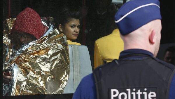 Путници евакуисани након напада на аеродрому Завентем - Sputnik Србија