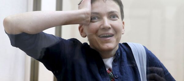 Украјински пилот Надежда Савченко током изрицања пресуде - Sputnik Србија