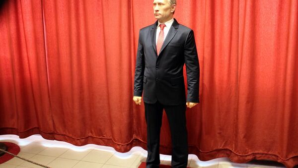 Воштана фигура Владимира Путина у музеју у Јагодини - Sputnik Србија
