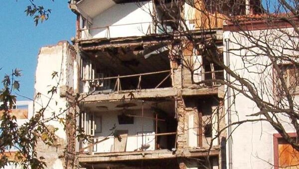 Zgrada RTS-a u Beogradu nakon bombardovanja - Sputnik Srbija