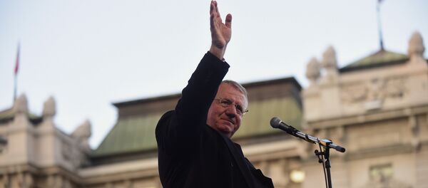 Војислав Шешељ на Тргу републике поводом обележавања 17 година од НАТО бомбардовања - Sputnik Србија