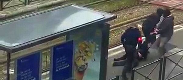 Белгијска полиција хапси осумњиченог за тероризам 25. марта 2016, Брисел Белгијска полиција хапси осумњиченог за тероризам 25. марта 2016, Брисел - Sputnik Србија