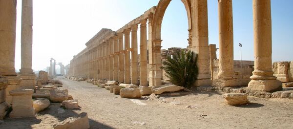 Улица из римског периода у Палмири Улица из римског периода у Палмири - Sputnik Србија