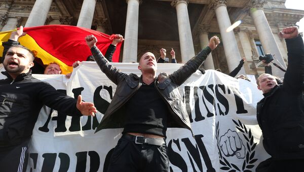 Протест десничара у Бриселу - Sputnik Србија