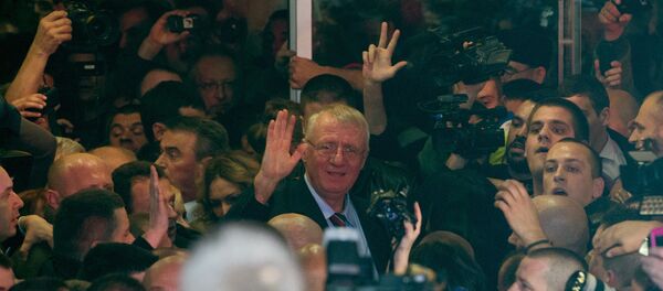 Војислав Шешељ по доласку из Хага Војислав Шешељ по доласку из Хага - Sputnik Србија