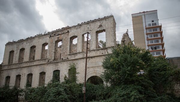 Kuća uništena tokom rata u gradu Suša (Shusha) samoproglašene Nagorno-Karabakh Republike - Sputnik Srbija