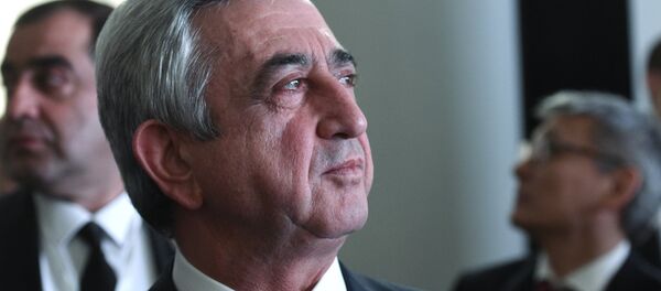 Председник Јерменије Серж Саргсјан на отварању шаховског светског првенства - Sputnik Србија