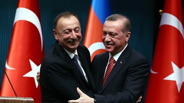Redžep Tajip Erdogan i Ilham Alijev - Sputnik Srbija