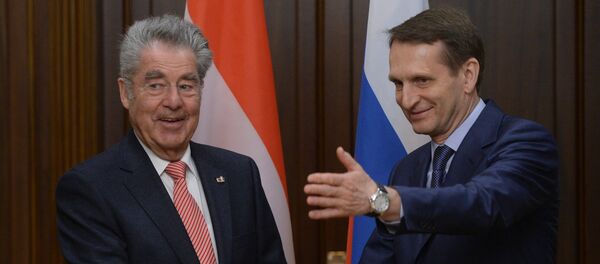 Хајнц Фишер и Сергеј Наришкин Хајнц Фишер и Сергеј Наришкин - Sputnik Србија