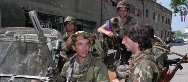 Hrvatski vojnici u Kninu 6. avgusta 1995 godine, dva dana posle Oluje - Sputnik Srbija