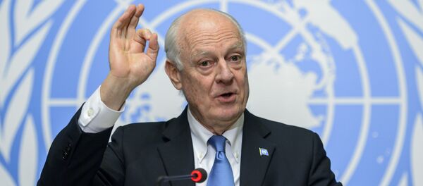 Specijalni izaslanik UN za Siriju Stafan de Mistura u Ženevi - Sputnik Srbija