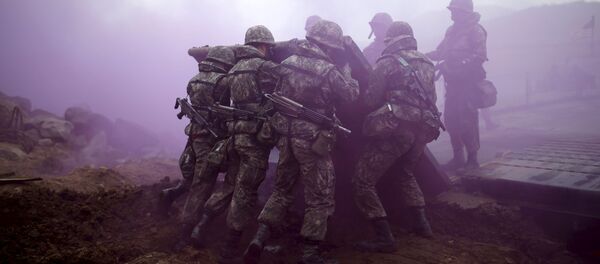 Припадници јужнокорејске армије током здружених вежби САД и Јужне Кореје - Sputnik Србија