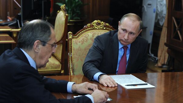 Vladimir Putin i Sergej Lavrov - Sputnik Srbija