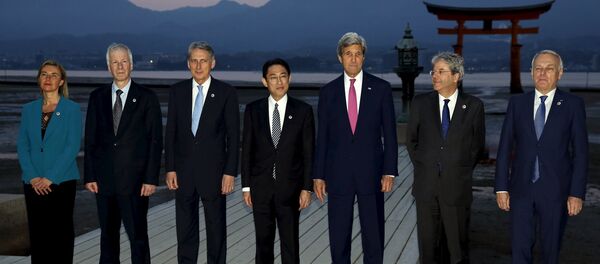 Radni sastanak ministara spoljnih poslova zemalja članica G7 u Hirošimi Radni sastanak ministara spoljnih poslova zemalja članica G7 u Hirošimi - Sputnik Srbija